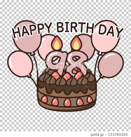 Birthday chocolate cake 133760103