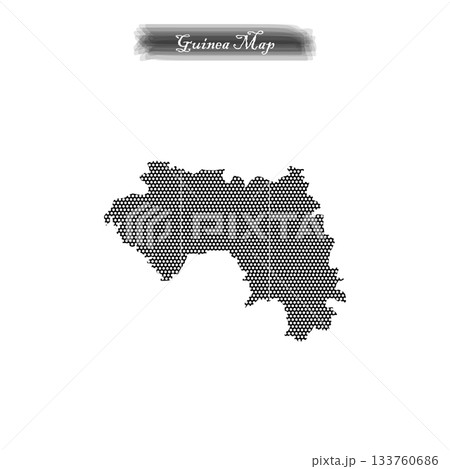 vectors map of Guinea in black. vectors map of Guinea in black. 133760686