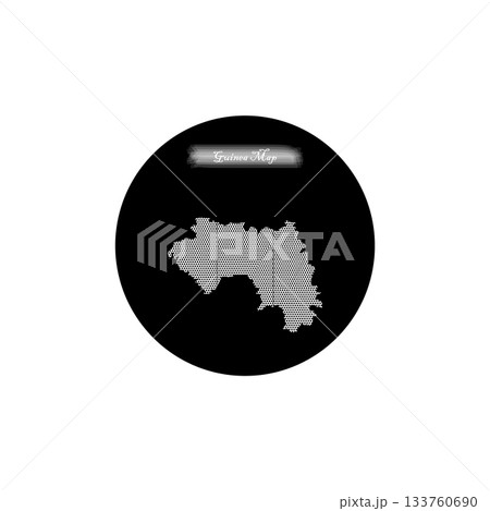 vectors map of Guinea in black and white. vectors map of Guinea in black and white. 133760690