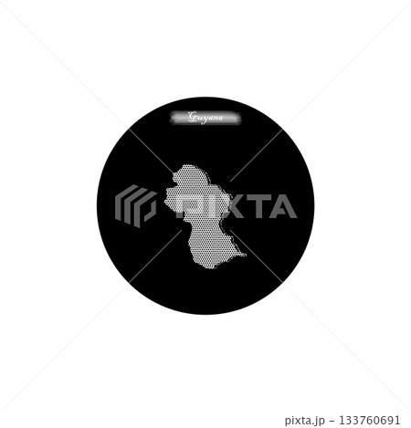 vectors black and white map of Guyana. vectors black and white map of Guyana. 133760691