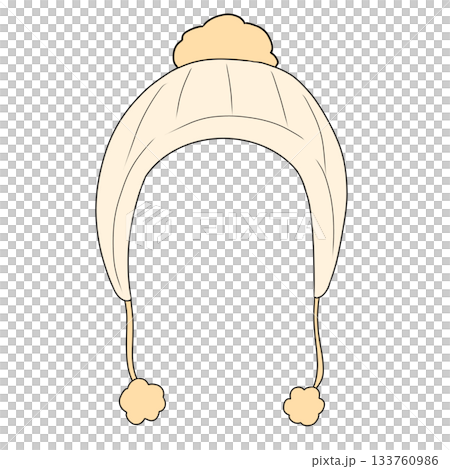 ニット帽　冬　ファッション 133760986