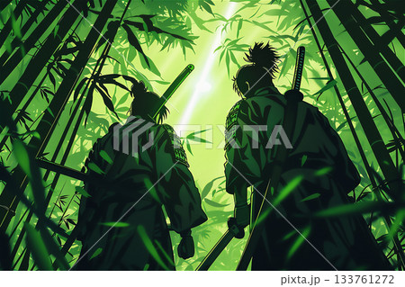 竹林の中の武士たち 竹林の中の武士たち 133761272