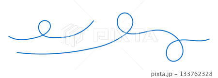 Squiggle thin lines set, doodle vector blue illustration, abstract art Squiggle thin lines set, doodle vector blue illustration, abstract art 133762328