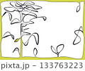 シンプルな線画のフレーム 133763223