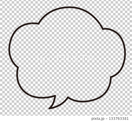 簡單語音氣泡的向量插圖。單項、框架、邊框、語音氣泡 簡單語音氣泡的向量插圖。單項、框架、邊框、語音氣泡 133763381