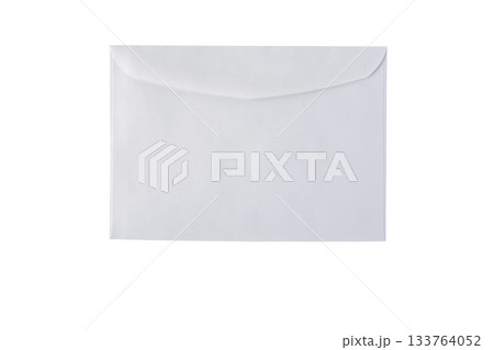 White paper envelope isolated on white background White paper envelope isolated on white background 133764052
