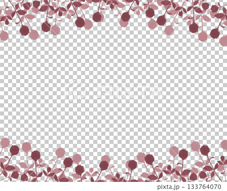 Rose silhouette frame Rose silhouette frame 133764070