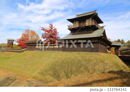 紅葉に包まれる逆井城 紅葉に包まれる逆井城 133764141