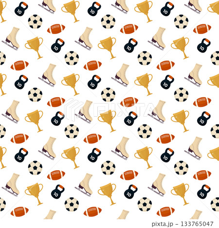 sport seamless pattern 133765047