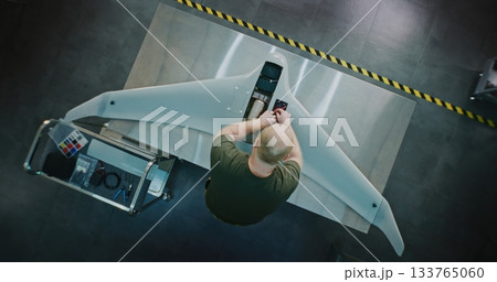 Worker Assembling Drones For National Security Worker Assembling Drones For National Security 133765060