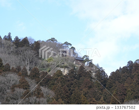 山形・山寺(立石寺)雪景色と青空|白銀の冬絶景・五大堂の風景 山形・山寺(立石寺)雪景色と青空|白銀の冬絶景・五大堂の風景 133767502