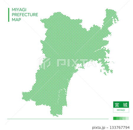 宮城県地図(ドット) 宮城県地図(ドット) 133767794
