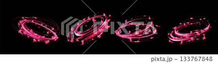 Flower fragrance swirl with pink light effects Flower fragrance swirl with pink light effects 133767848