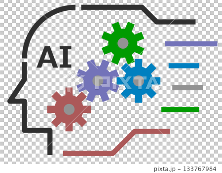 人工の頭脳で高度な知能とCPU性能が良いAI技術 133767984