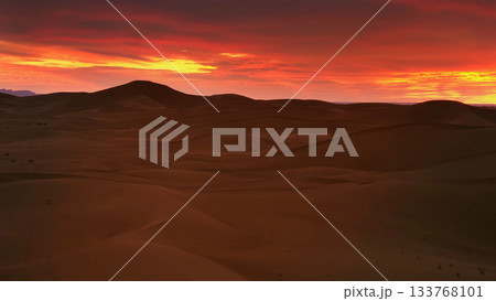 Sahara desert at sunset Sahara desert at sunset 133768101