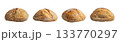 Four sourdough bread loaves isolated on transparent background 133770297