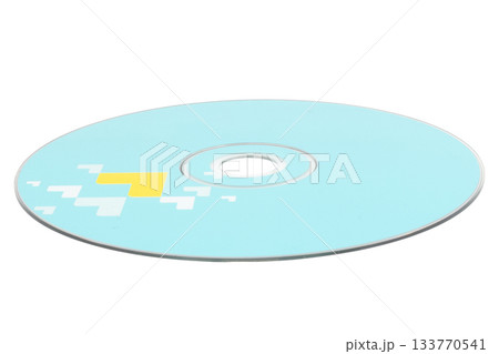 CD color blue on white background 133770541