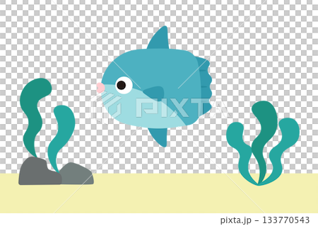 海の中のマンボウ 133770543