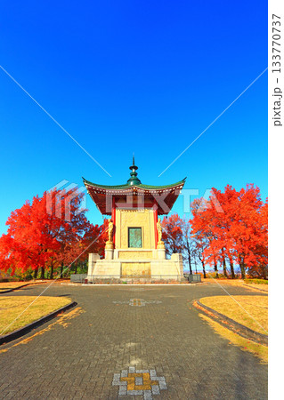 愛知県名古屋市、平和公園平和堂の風景 133770737