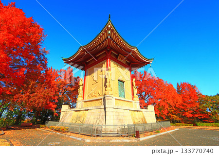 愛知県名古屋市、平和公園平和堂の風景 愛知県名古屋市、平和公園平和堂の風景 133770740