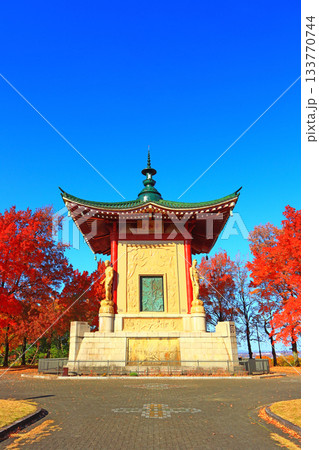 愛知県名古屋市、平和公園平和堂の風景 133770744