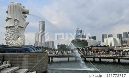 This is the symbol of Singapore, the Merlion. This is the symbol of Singapore, the Merlion. 133772717