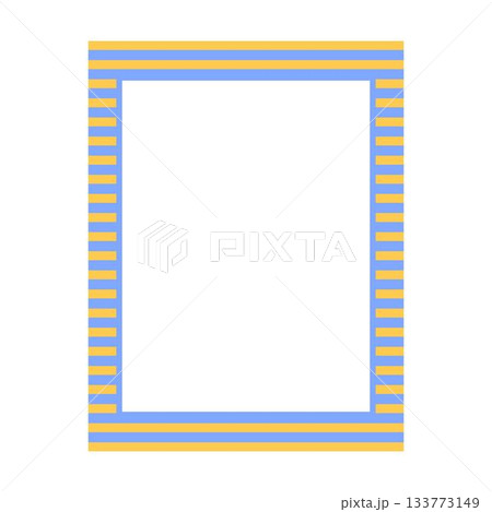 Colorful retro decorative frame border abstract shape vector illustration 133773149
