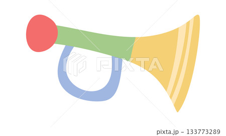 Colorful children toy trumpet noisemaker 133773289