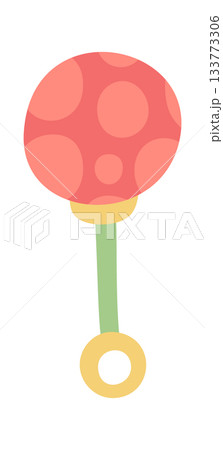 Round rattle infant childcare toy 133773306