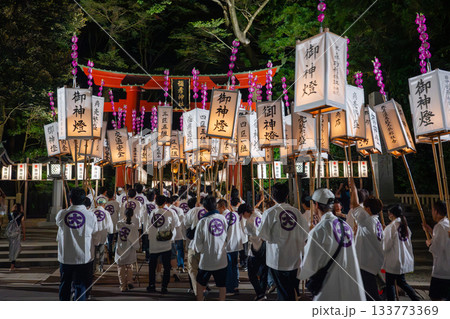 弥彦燈籠まつりの彌彦神社　大燈籠巡行 133773369