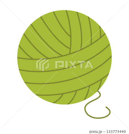 Yarn skein. Isolated white background. Vector illustration. Hand-drawn 133773440