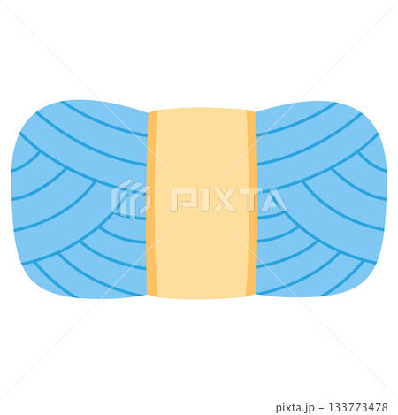 Yarn skein. Isolated white background. Vector illustration. Hand-drawn Yarn skein. Isolated white background. Vector illustration. Hand-drawn 133773478