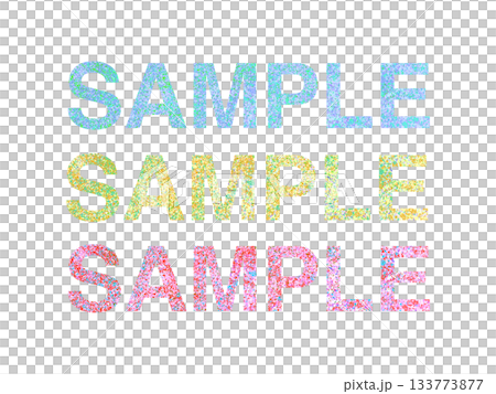 SAMPLE English Glitter Letter Design Material 133773877