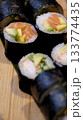 A shot of tasty sushi up close 133774435