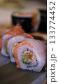 A shot of tasty sushi up close 133774452