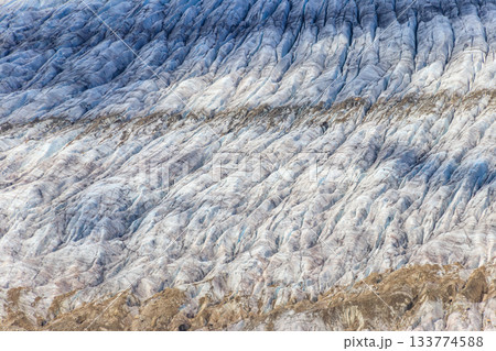 Close-up of Aletsch Glacier, Switzerland 133774588