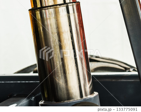 Hydraulic mechanism on modern machine 133775091