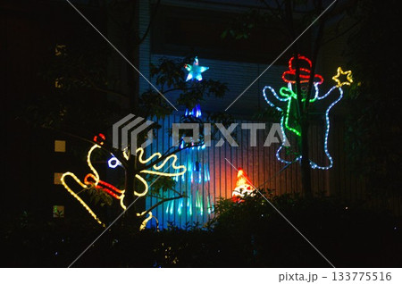 田園調布の住宅街のイルミネーション 133775516