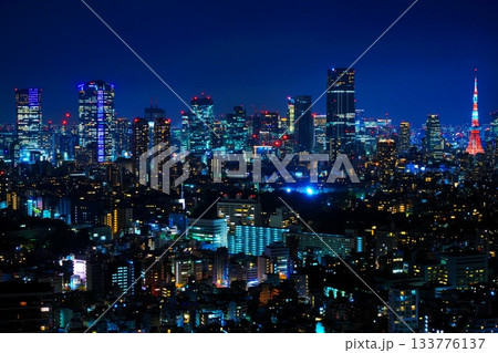 恵比寿ガーデンプレイス スカイラウンジからの都市夜景 恵比寿ガーデンプレイス スカイラウンジからの都市夜景 133776137