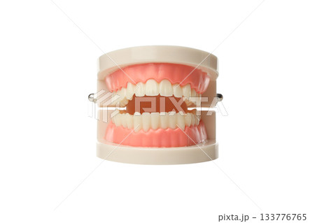 Showcasing an aligned dental model, isolated, PNG 133776765