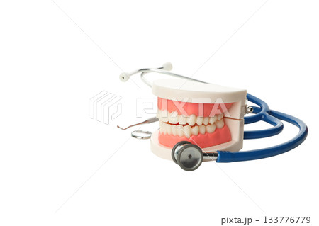 Dental tools arranged for effective care display, isolated, PNG Dental tools arranged for effective care display, isolated, PNG 133776779