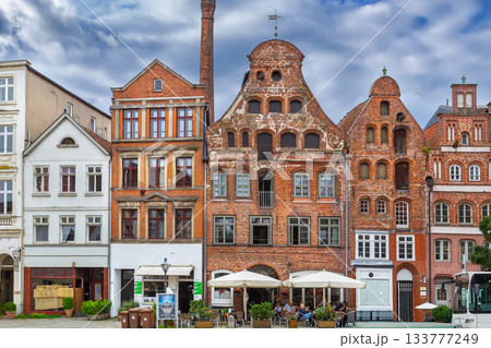 Street in Luneburg city center, Germany Street in Luneburg city center, Germany 133777249