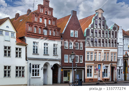Street in Luneburg downtown, Germany 133777274