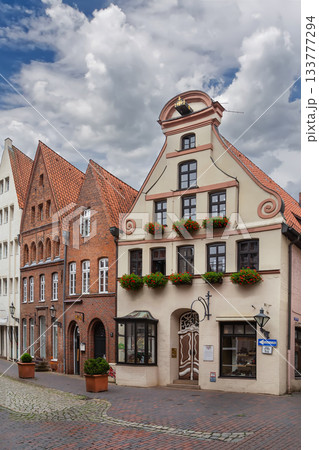 Street in Luneburg downtown, Germany Street in Luneburg downtown, Germany 133777294