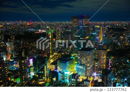 六本木ヒルズからの都市夜景 133777762