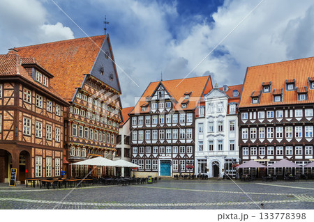 Marktplatz square in Hildesheim, Germany 133778398