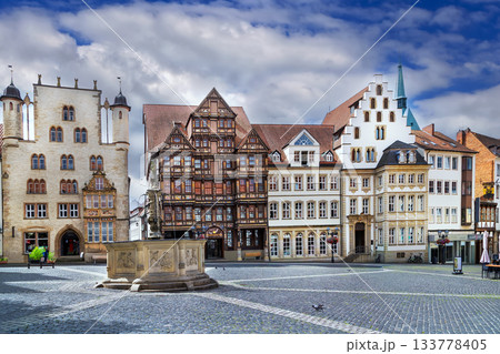Marktplatz square in Hildesheim, Germany Marktplatz square in Hildesheim, Germany 133778405