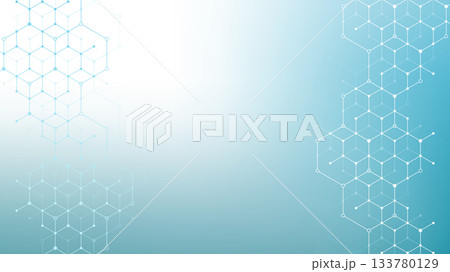 Health care abstract background with hexagons, lines and dots. Medical innovation banner template concept. Biology and pharmaceutical technology background. Vector illustration. Health care abstract background with hexagons, lines and dots. Medical innovation banner template concept. Biology and pharmaceutical technology background. Vector illustration. 133780129
