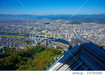 岐阜城より長良川方面の街並みを望む 133781983