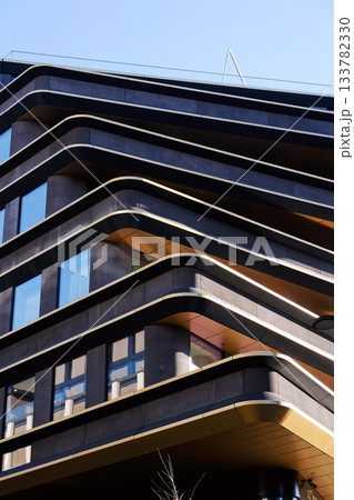 Masarycka MSD Masaryk Station Development office and retail building by Zaha Hadid Architects with golden facade on November 19, 2025 in Prague, Czech Republic. Masarycka MSD Masaryk Station Development office and retail building by Zaha Hadid Architects with golden facade on November 19, 2025 in Prague, Czech Republic. 133782330